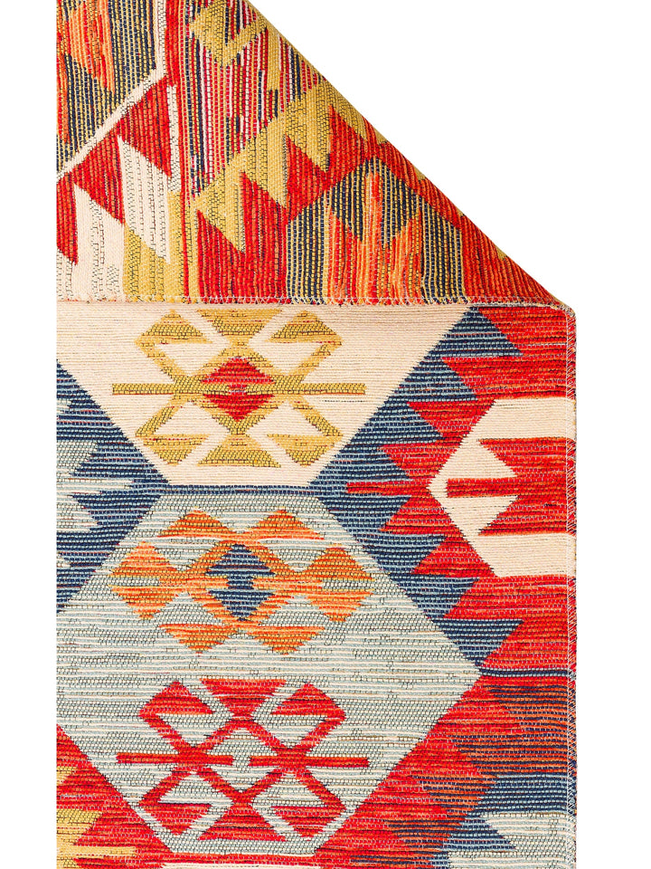 Rota Washable, Double-Sided Usable Soft Touch Authentic Kilim 01 MULTY