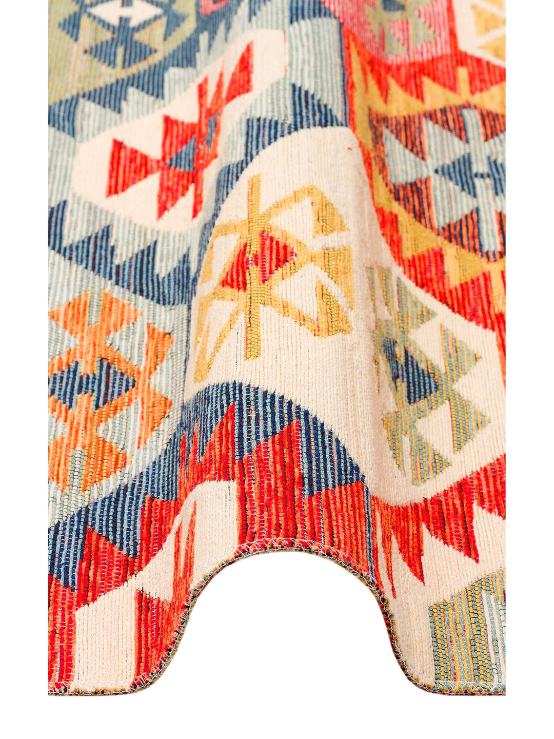 Rota Washable, Double-Sided Usable Soft Touch Authentic Kilim 01 MULTY