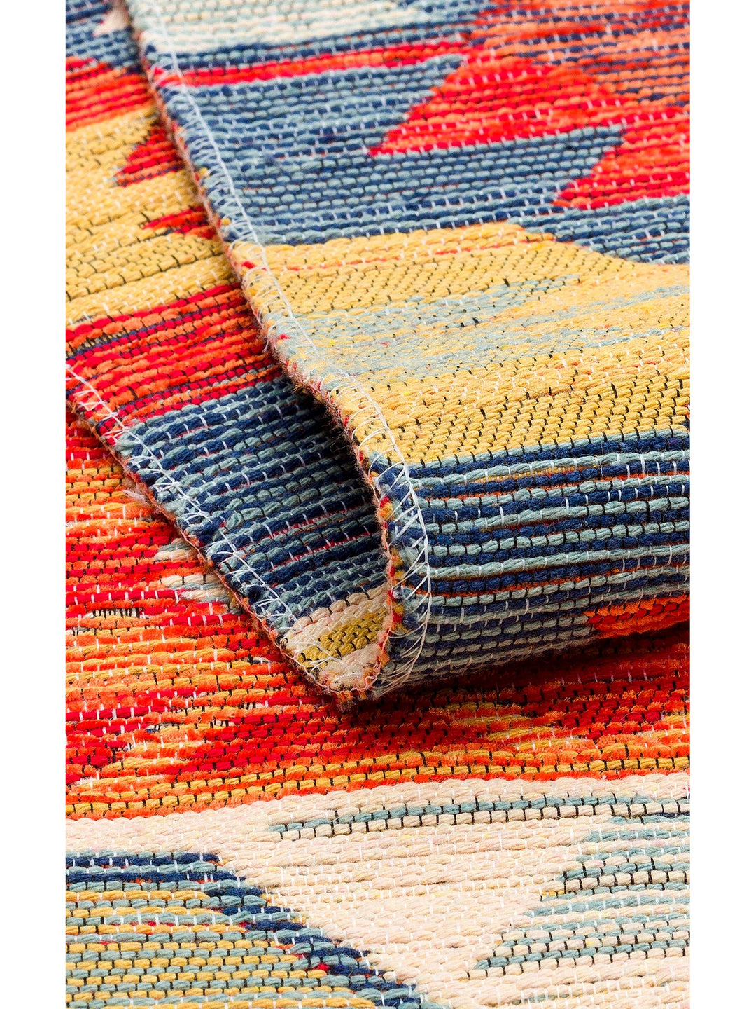 Rota Washable, Double-Sided Usable Soft Touch Authentic Kilim 01 MULTY