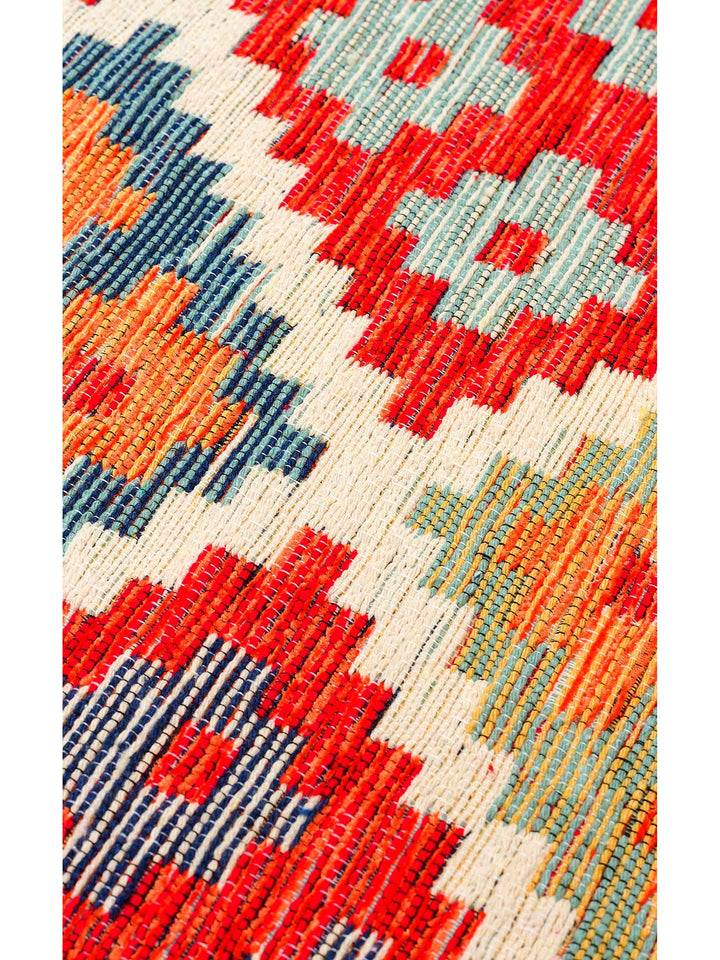 Rota Washable, Double-Sided Usable Soft Touch Authentic Kilim 05 TERRA