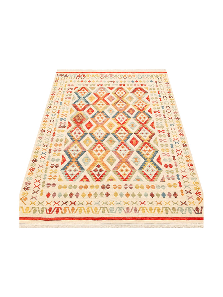 Rota Washable, Double-Sided Usable Soft Touch Authentic Kilim 08 LIGHT MULTY