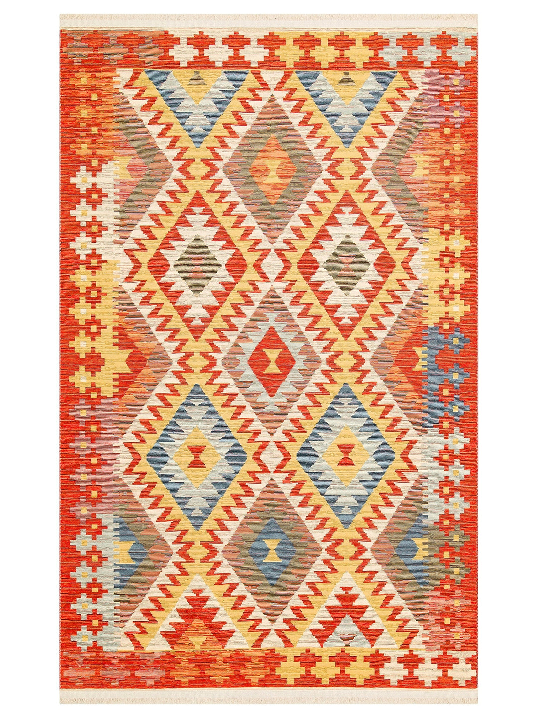 Rota Washable, Double-Sided Usable Soft Touch Authentic Kilim 09 LIGHT MULTY