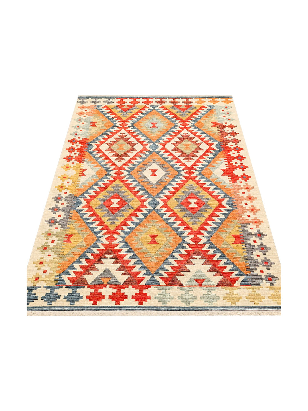 Rota Washable, Double-Sided Usable Soft Touch Authentic Kilim 09 LIGHT MULTY