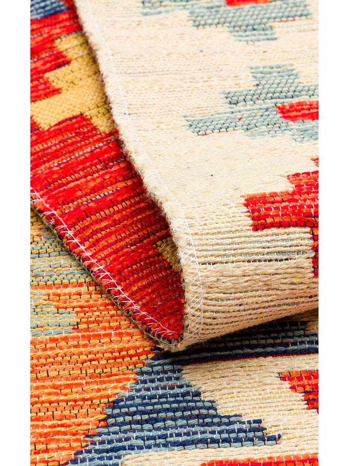 Rota Washable, Double-Sided Usable Soft Touch Authentic Kilim 09 LIGHT MULTY