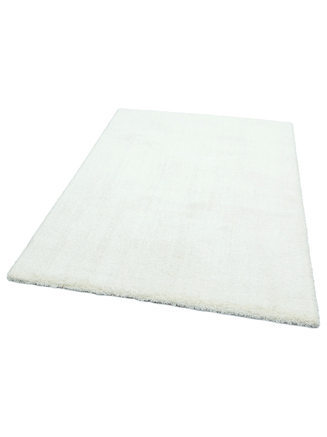 Peluche Fluff Dust-Free Soft Modern Living Room Hallway Fluffy Shaggy Carpet 1006 WHITE