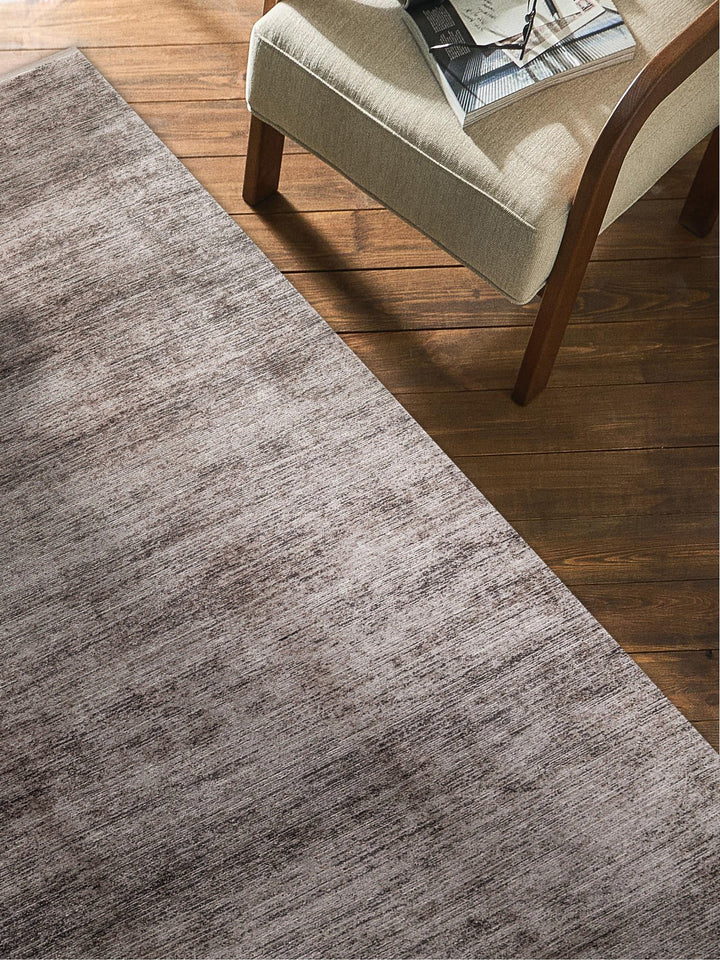 Andrea Series High Quality Dense Woven Special Shiny Bright Living Room Carpet PLAIN D.GREY