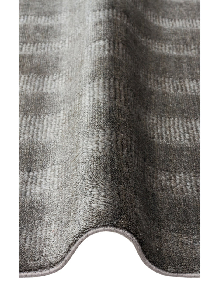 Brasilia El Emeğiyle Üretilen Modern Sade Şık TENCEL™ Özel Kara Tezgah Halısı 01 ANTHRACITE