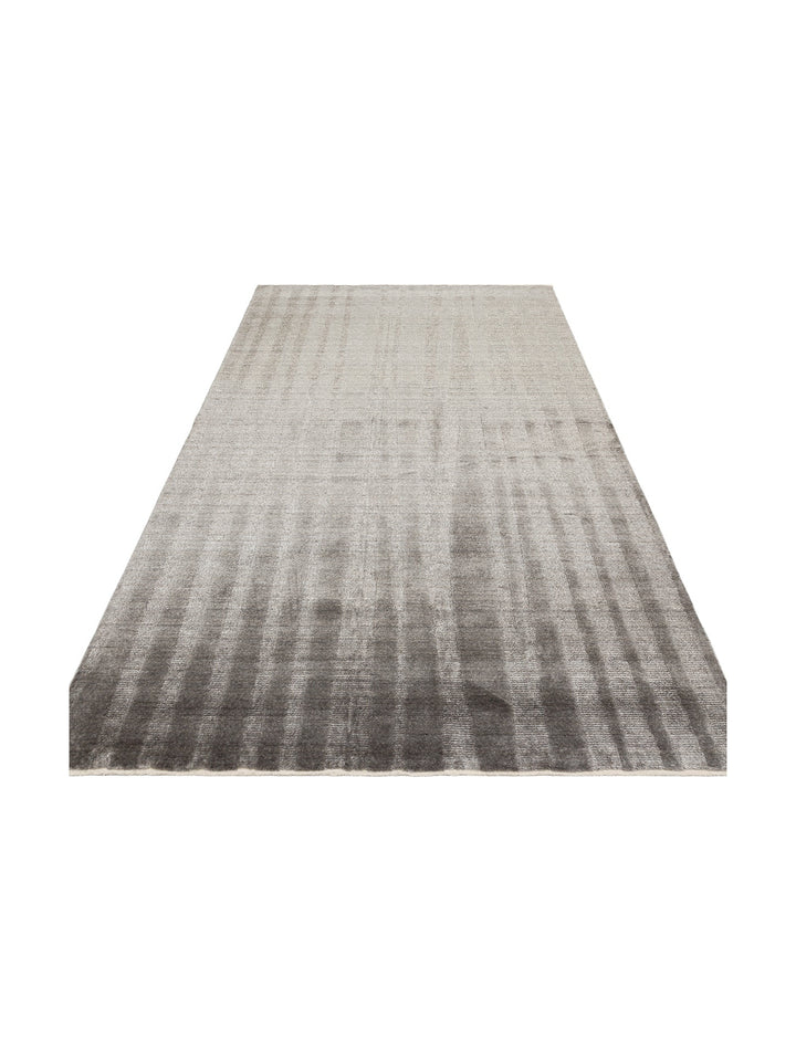 Brasilia El Emeğiyle Üretilen Modern Sade Şık TENCEL™ Özel Kara Tezgah Halısı 01 ANTHRACITE