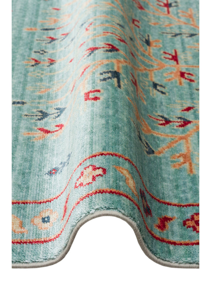 Oushak Carnaval %100 Naturel Kolay Temizlenir El Emeğiyle Üretilen TENCEL™ Modern Uşak Halısı 22TURK