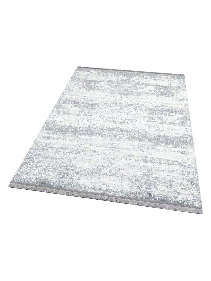 Smooth Washable Non-Slip Shiny Living Room Hallway Fine Woven Modern Carpet 01 GREY XW