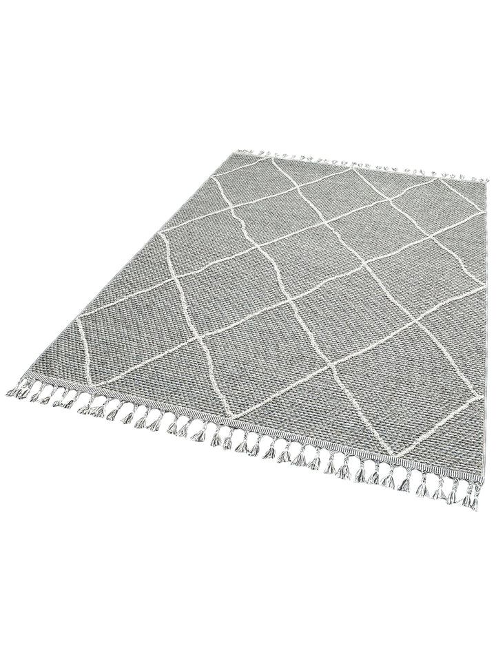 Ole Series Wicker Woven Living Room Hall Hallway Entrance Kitchen Modern Scandinavian Carpet 02 GREY