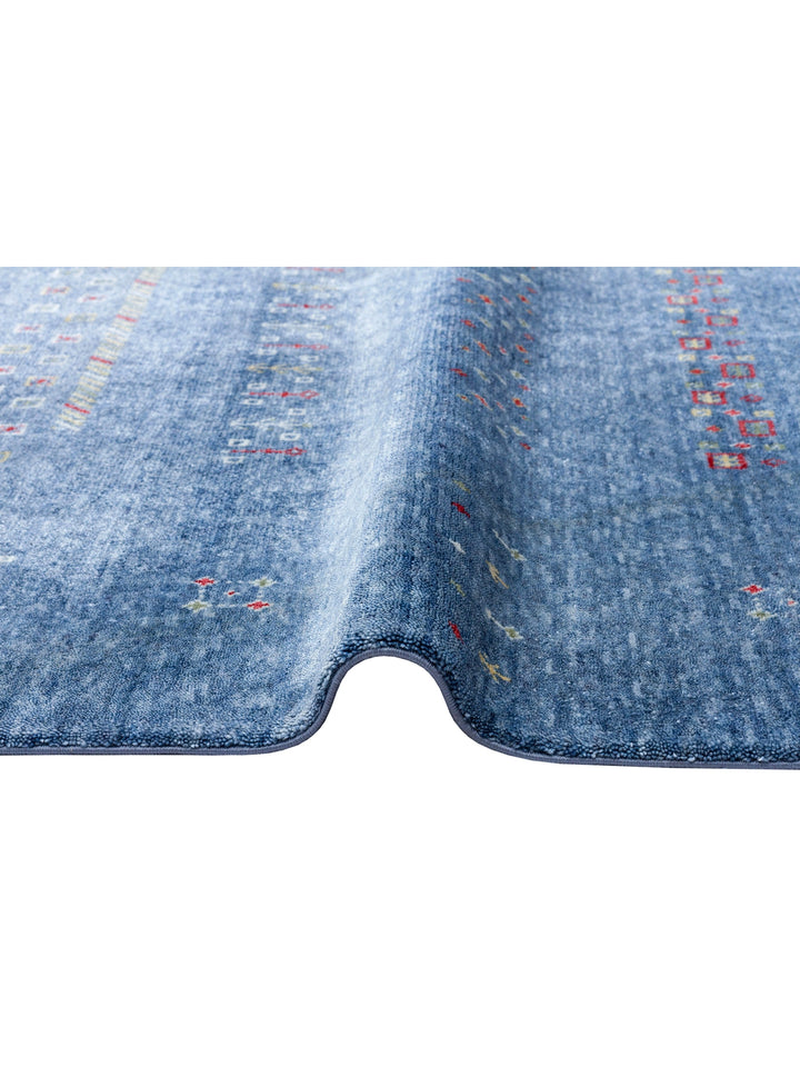 Oushak Carnaval 100% Natural Easy to Clean Handmade Tencel Modern Uşak Carpet 06 BLUE