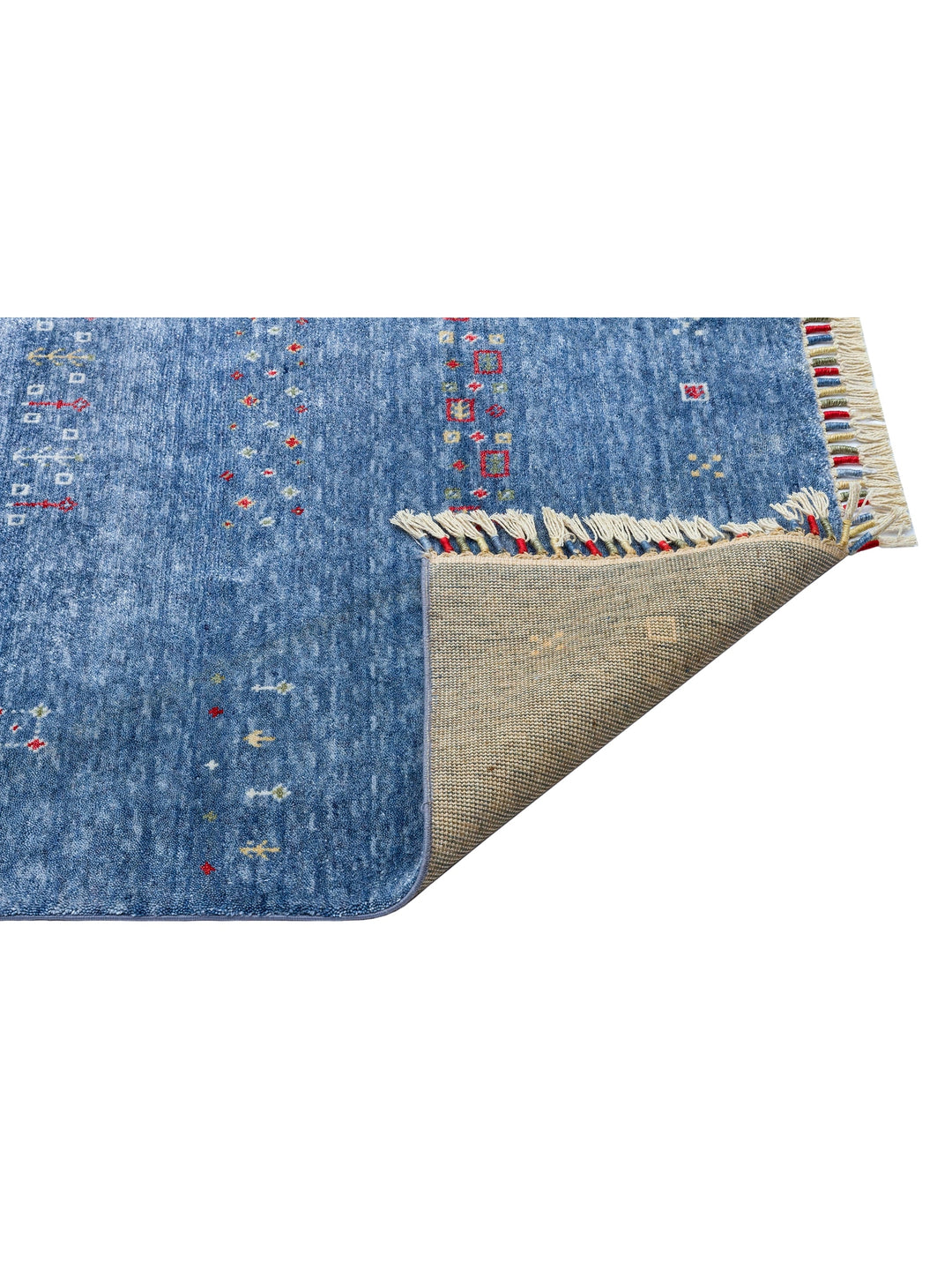 Oushak Carnaval 100% Natural Easy to Clean Handmade Tencel Modern Uşak Carpet 06 BLUE