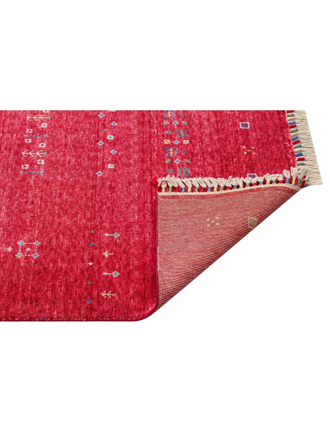 Oushak Carnaval 100% Natural Easy to Clean Handmade Tencel Modern Uşak Carpet 06 RED