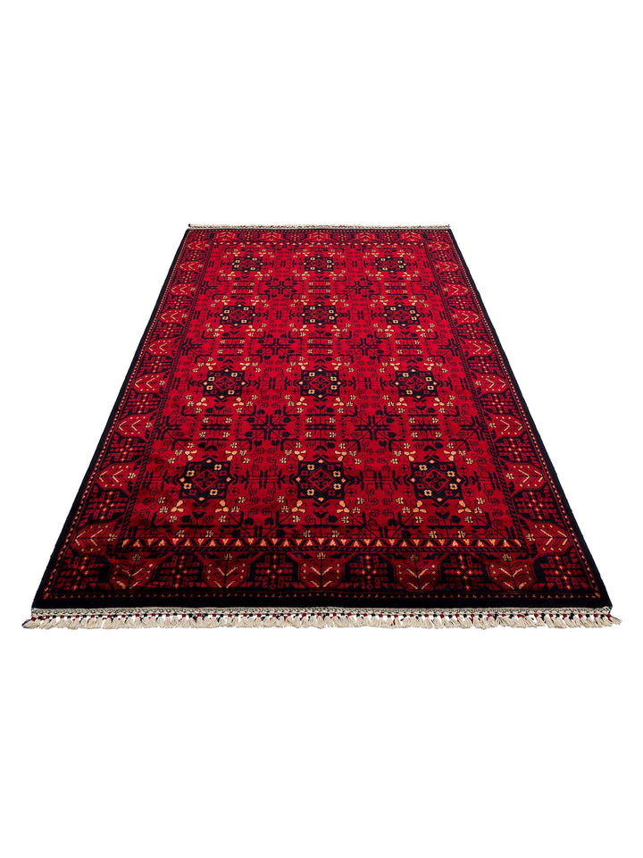 Kabul Afghan Yagcibedir Patterned Handcrafted Tensel Usak Carpet Produced on Special Looms 952 RED