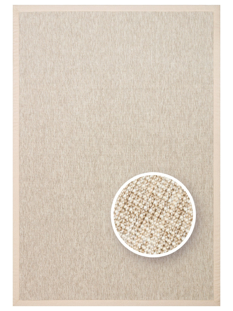 Dream Bordered, Lint-Free, Easy-to-Clean Sisal Carpet Suitable for Indoor and Outdoor Use 2703LBBB