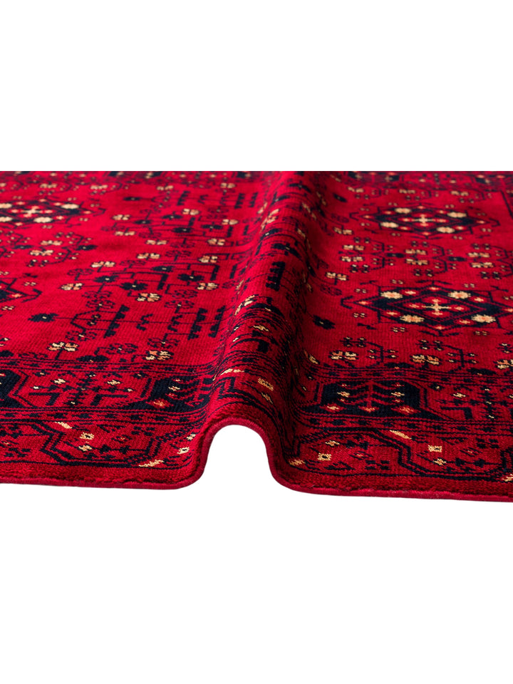 Kabul Afghan Yagcibedir Patterned Handcrafted Tensel Usak Carpet Produced on Special Looms 959 RED