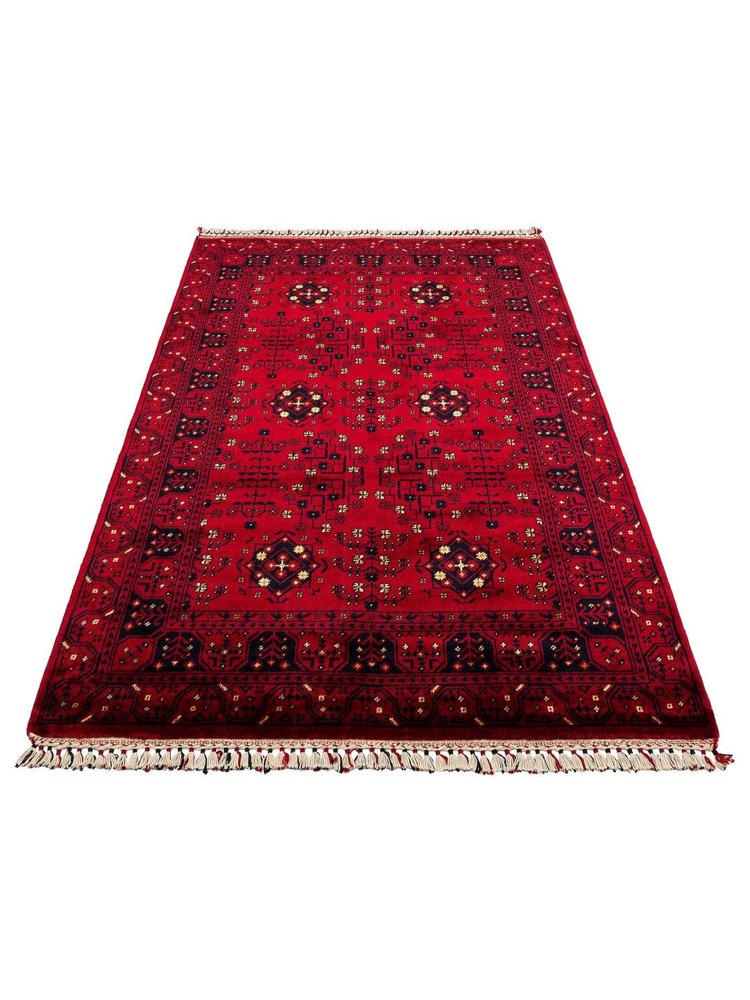 Kabul Afghan Yagcibedir Patterned Handcrafted Tensel Usak Carpet Produced on Special Looms 959 RED