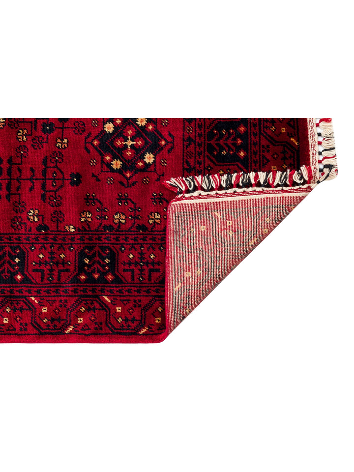 Kabul Afghan Yagcibedir Patterned Handcrafted Tensel Usak Carpet Produced on Special Looms 959 RED