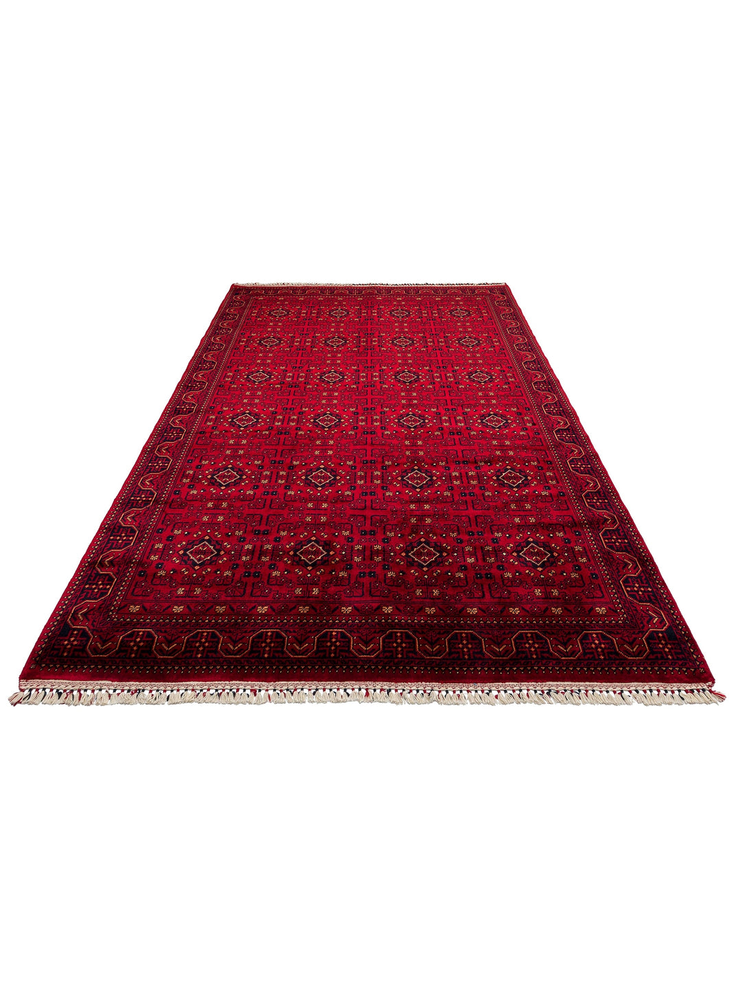 Kabul Afghan Yagcibedir Patterned Handcrafted Tensel Usak Carpet Produced on Special Looms 960 RED