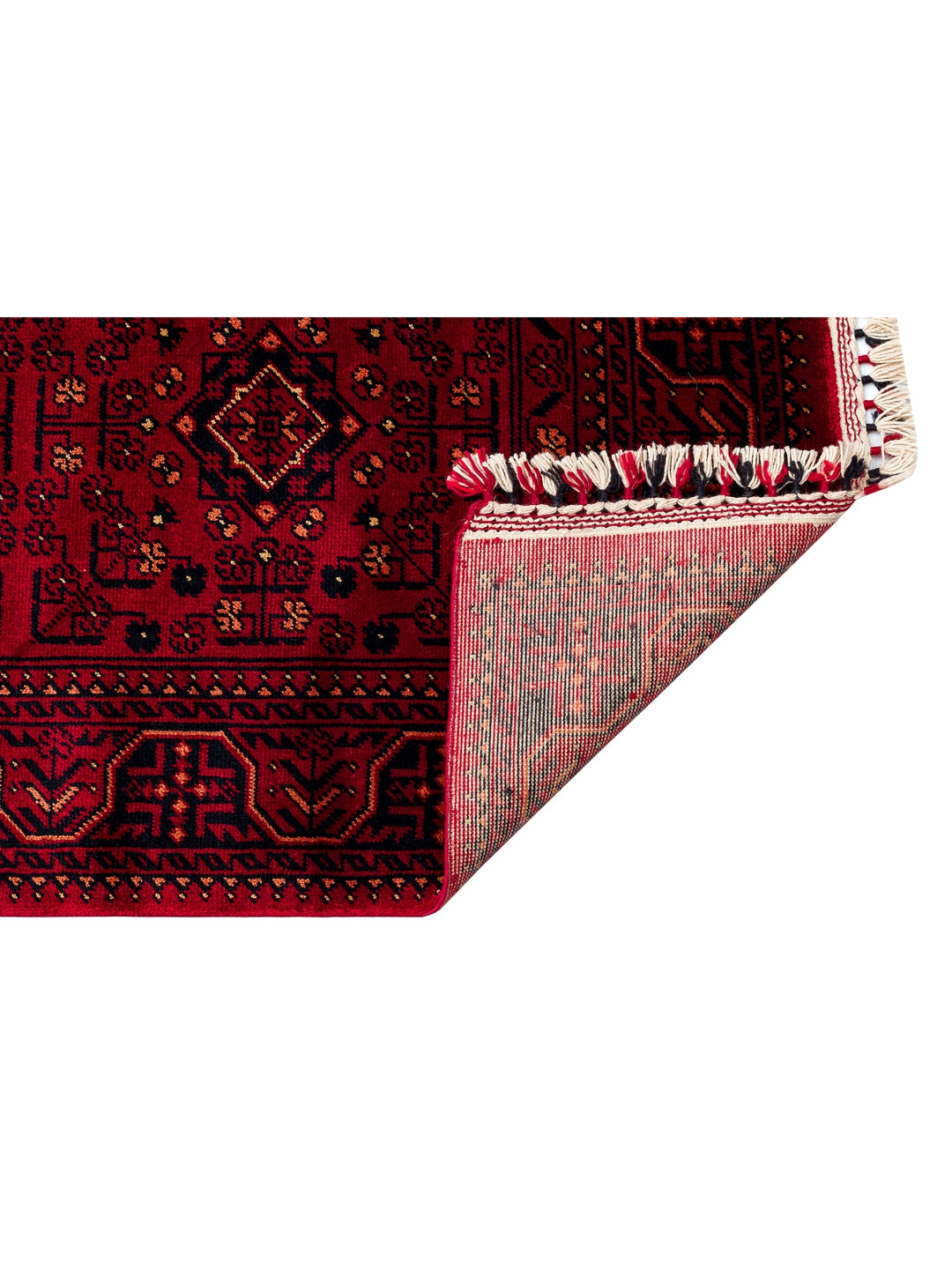 Kabul Afghan Yagcibedir Patterned Handcrafted Tensel Usak Carpet Produced on Special Looms 960 RED