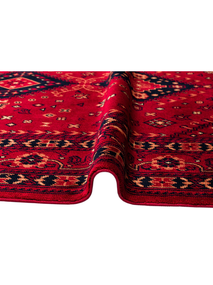 Kabul Afghan Yagcibedir Patterned Handcrafted Tensel Usak Carpet Produced on Special Looms 961 RED