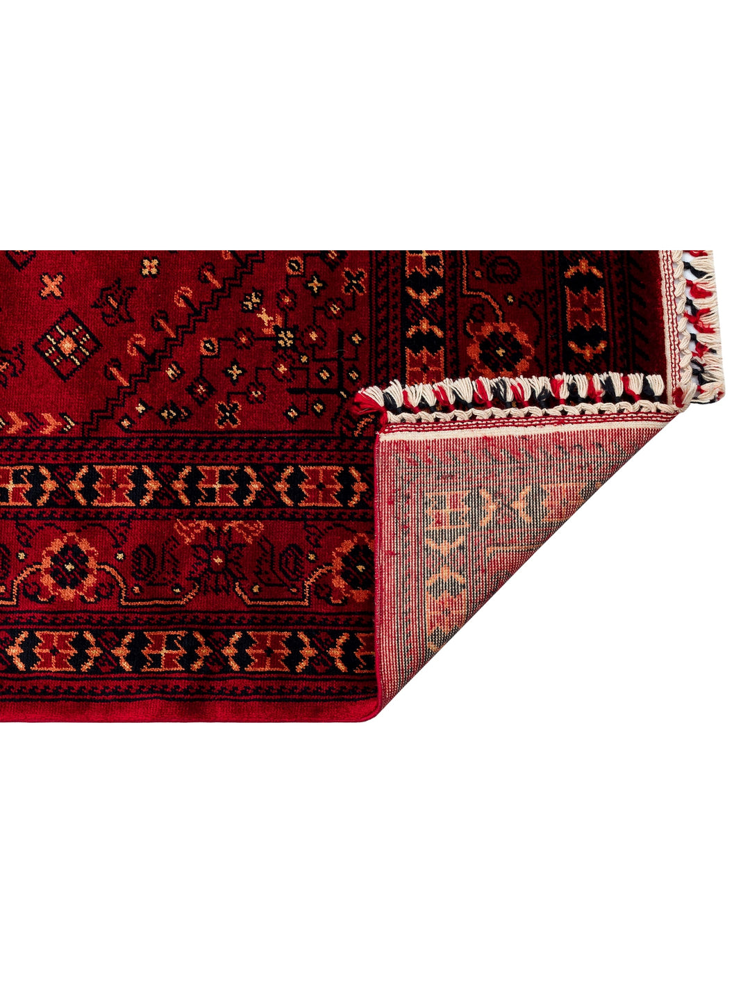 Kabul Afghan Yagcibedir Patterned Handcrafted Tensel Usak Carpet Produced on Special Looms 961 RED