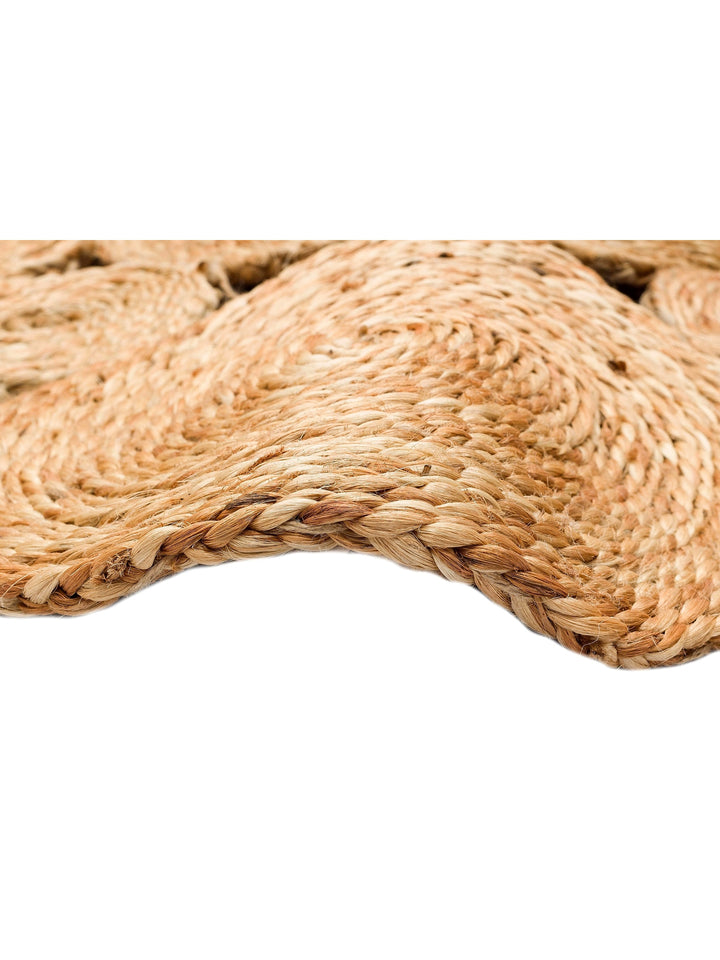 Only Jute Round and Oval 100% Natural Living Room Entrance Kitchen Balcony Hand Woven Carpet CA104NATXW