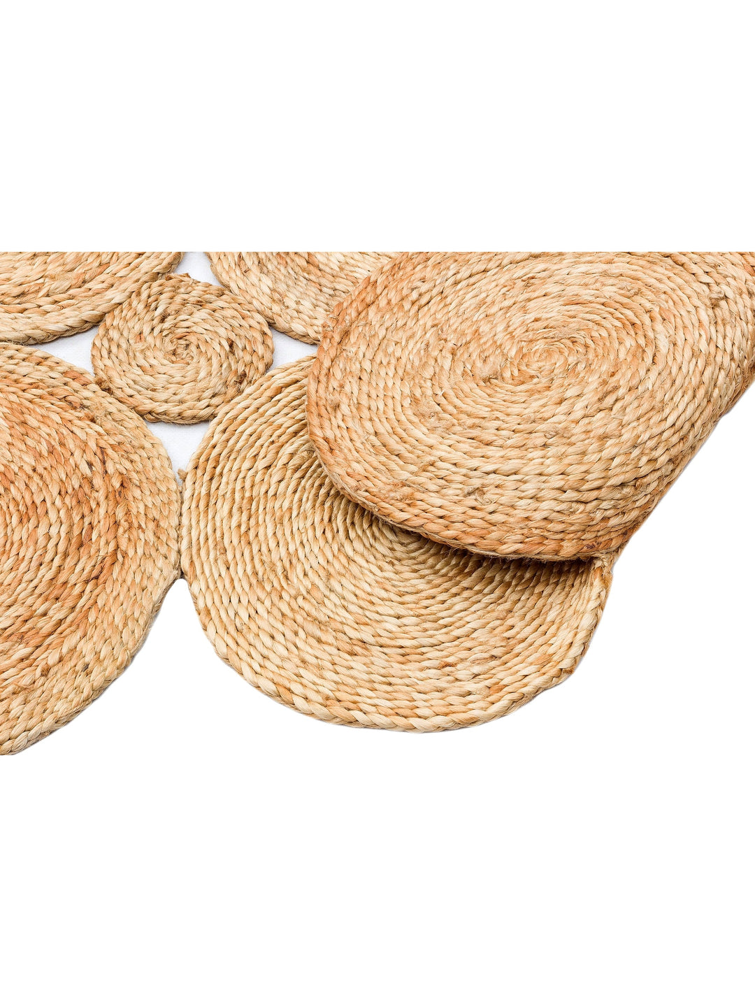 Only Jute Round and Oval 100% Natural Living Room Entrance Kitchen Balcony Hand Woven Carpet CA104NATXW