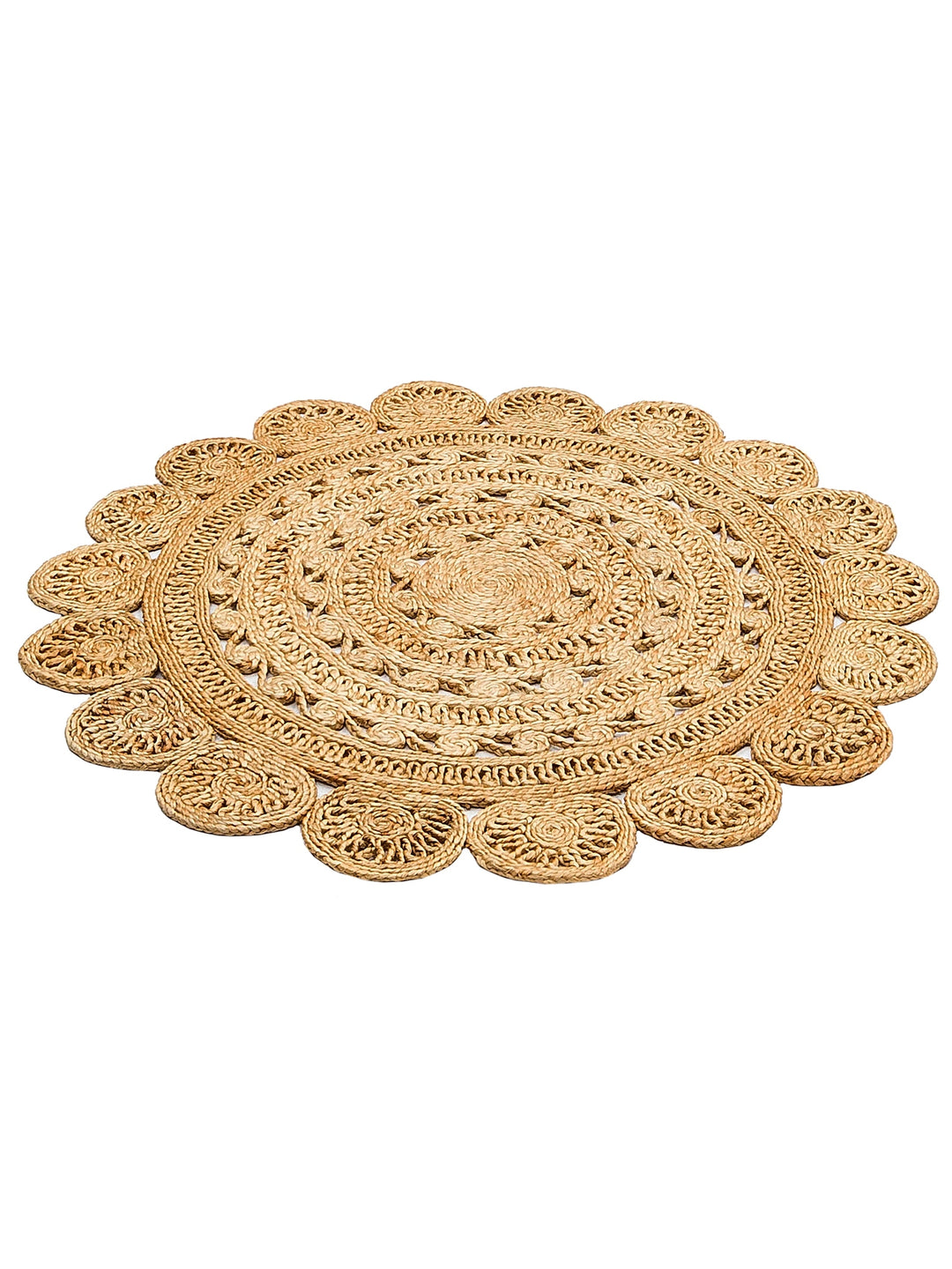 Only Jute Round and Oval 100% Natural Living Room Entrance Kitchen Balcony Hand Woven Carpet CA105DHURIEXW