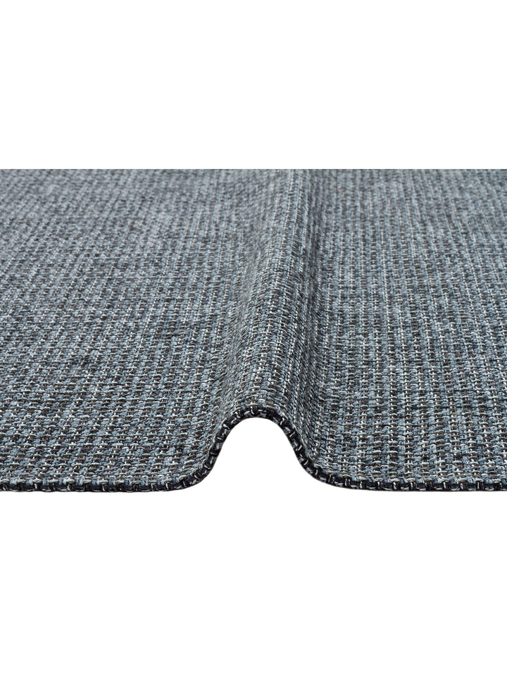 Arizona Wicker Look Modern Living Room Hallway Kitchen Non-Slip Rug 01 ANTHRACITE SILVER