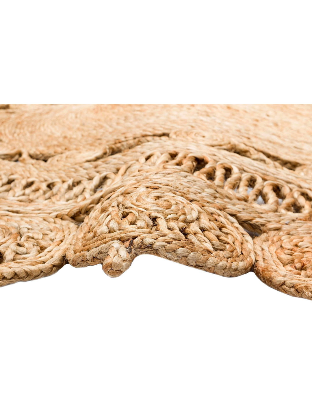 Only Jute Round and Oval 100% Natural Living Room Entrance Kitchen Balcony Hand Woven Carpet CA109NATXW