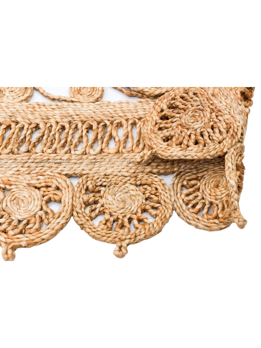 Only Jute Round and Oval 100% Natural Living Room Entrance Kitchen Balcony Hand Woven Carpet CA109NATXW