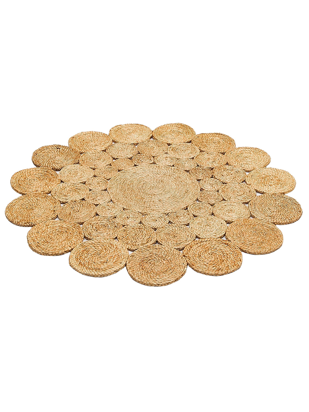 Only Jute Round and Oval 100% Natural Living Room Entrance Kitchen Balcony Hand Woven Carpet CA111NATXW