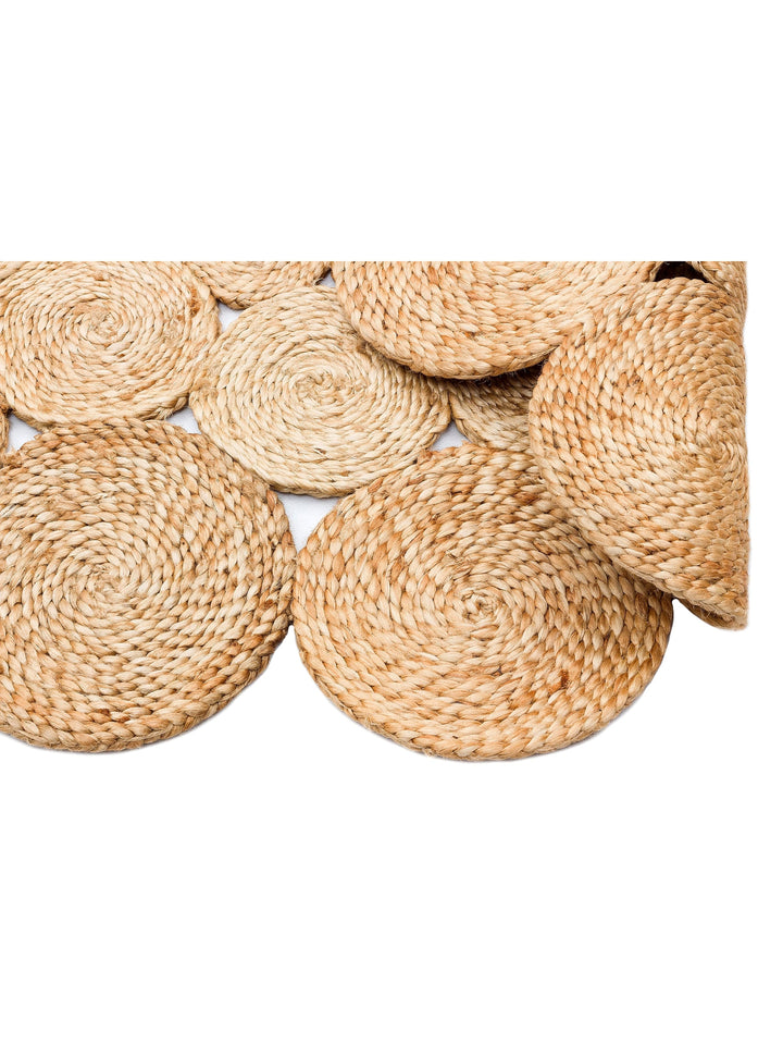 Only Jute Round and Oval 100% Natural Living Room Entrance Kitchen Balcony Hand Woven Carpet CA111NATXW