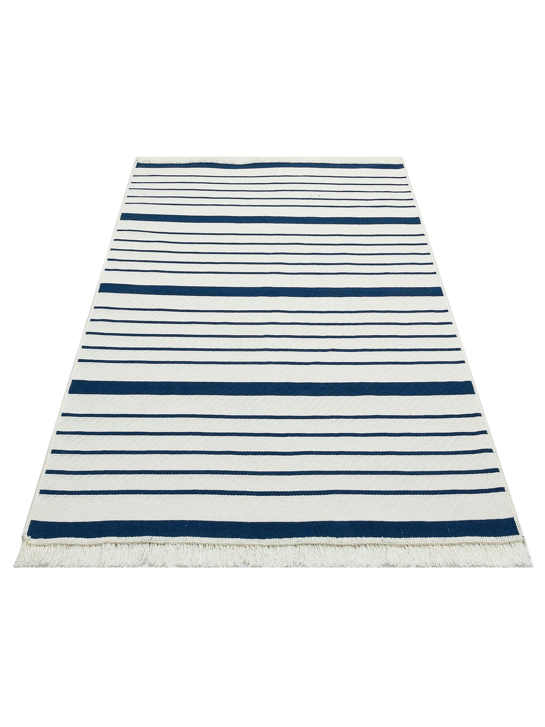 Maya 100% Natural Cotton Washable Double-Sided Living Room Kitchen Corridor Modern Rug 14 MARINE