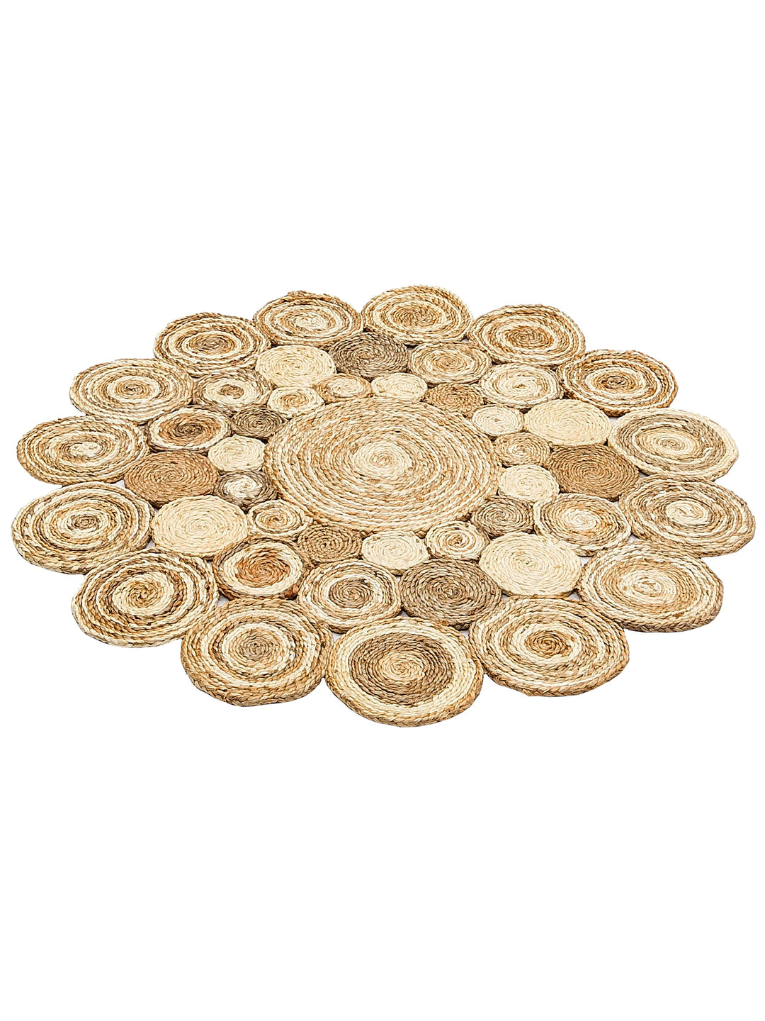 Only Jute Round and Oval 100% Natural Living Room Entrance Kitchen Balcony Hand Woven Carpet CA111WHMLXW