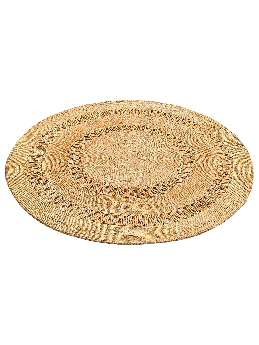 Only Jute Round and Oval 100% Natural Living Room Entrance Kitchen Balcony Hand Woven Carpet CA112NATXW