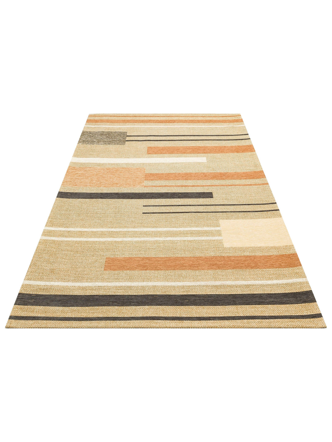 Arizona Wicker Look Modern Living Room Hallway Kitchen Non-Slip Rug 06 NATURAL TERRA