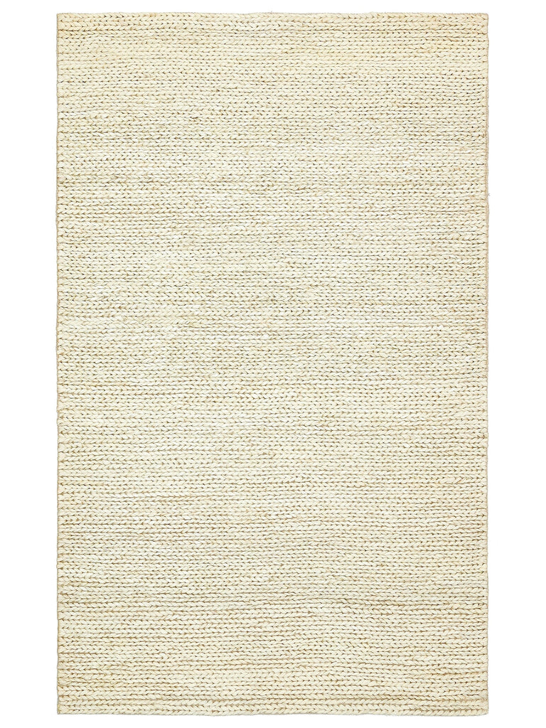 Baccarat Jute 100% Natural Living Room Corridor Entrance Kitchen Balcony Hand Woven Straw Carpet BAC WHITE