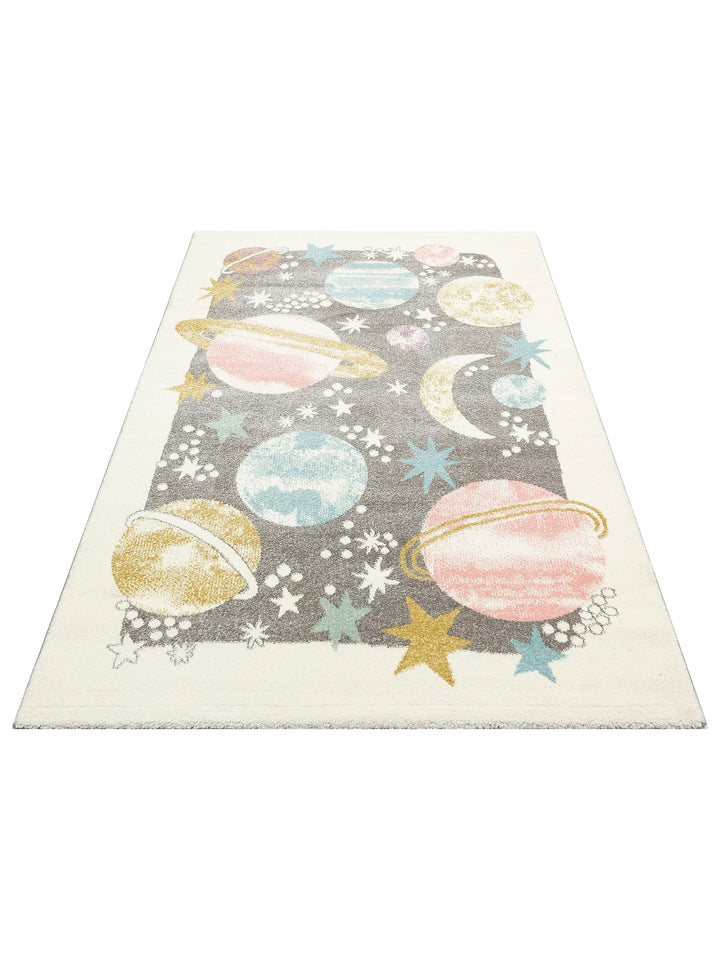 Carpetdocia Kids Fun Space and Planet Themed Children's Carpet 23 PASTEL