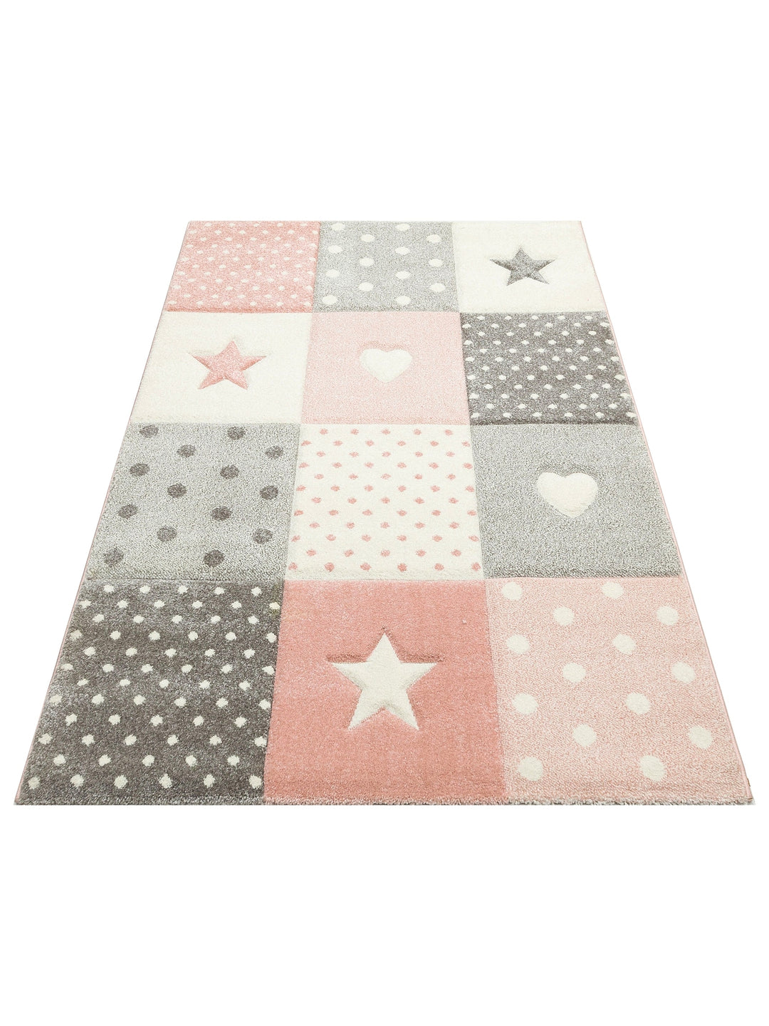 Carpetdocia Kids Fun Children's Carpet 05 GREY PINK