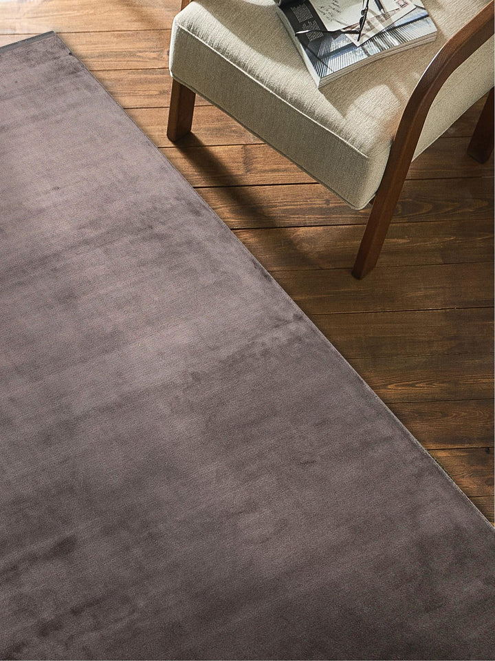 Andrea Series High Quality Dense Woven Special Shiny Bright Living Room Carpet PLAIN CHARCOAL