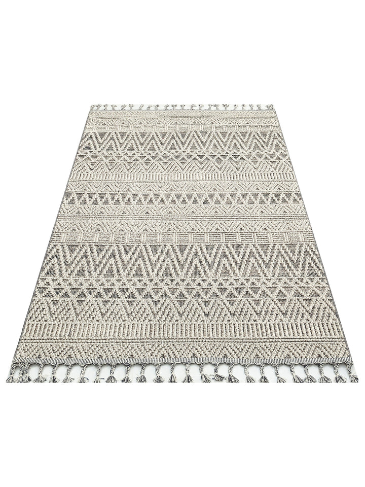 Ole Series Wicker Woven Living Room Hall Hallway Entrance Kitchen Modern Scandinavian Carpet 14 GREY