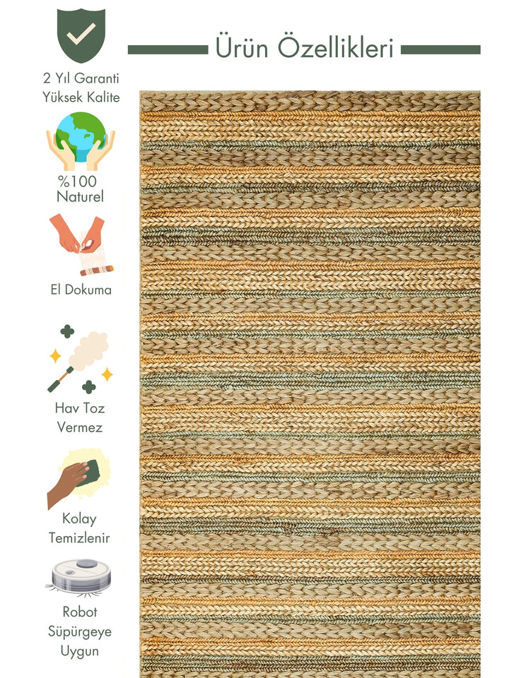 Knit Jute 100% Natural Living Room Corridor Entrance Kitchen Balcony Hand Woven Carpet S-1103 GREY MULTY XW