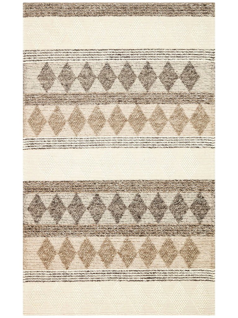 Woolstar 100% Natural Sweater Patterned Living Room Hallway Entrance Hand Woven Knitted Carpet JD 01 GREY