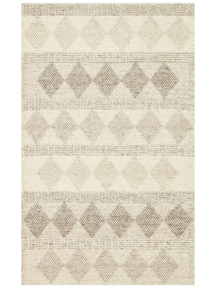 Woolstar 100% Natural Sweater Patterned Living Room Hallway Entrance Hand Woven Knitted Carpet JD 01 NATU