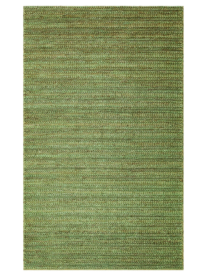 Knit Jute 100% Natural Living Room Corridor Entrance Kitchen Balcony Hand Woven Carpet TRIPLE GREEN XW