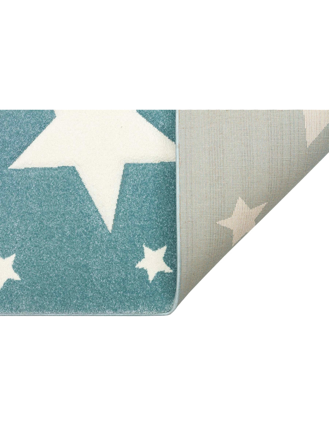 Carpetdocia Kids Fun Star Patterned Children's Carpet 12 BLUE