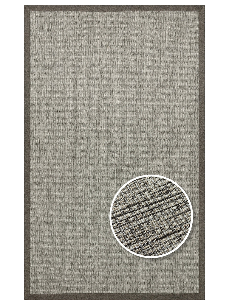 Dream Bordered, Lint-Free, Easy-to-Clean Sisal Carpet Suitable for Indoor and Outdoor Use 2705GBDMIX